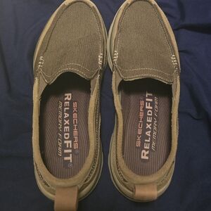 Skechers Men's Taupe Slip-On Loafers